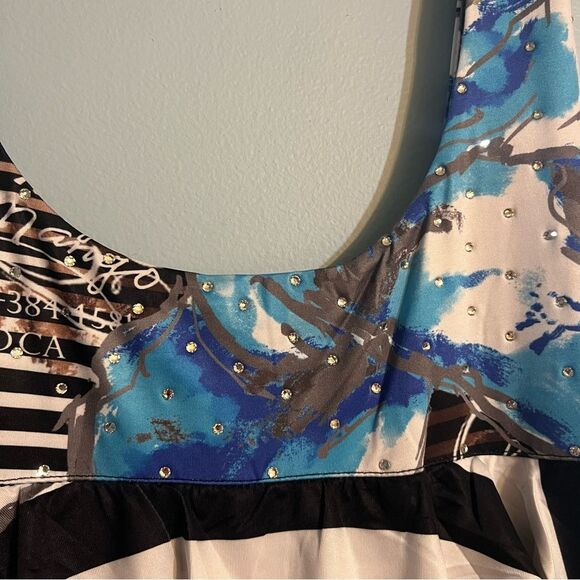 Tango Mango Blue ruffles Sleeveless Women’s dress Sz XL NWT🏷 - Picture 11 of 16